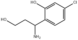 2-(1-AMINO-3-HYDROXYPROPYL)-5-CHLOROPHENOL Structure