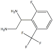 1-[2-FLUORO-6-(TRIFLUOROMETHYL)PHENYL]ETHANE-1,2-DIAMINE Structure