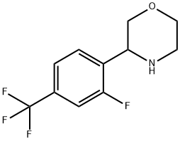 3-[2-FLUORO-4-(TRIFLUOROMETHYL)PHENYL]MORPHOLINE Structure