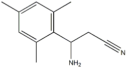 3-AMINO-3-(2,4,6-TRIMETHYLPHENYL)PROPANENITRILE Structure