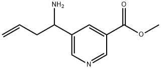 METHYL 5-(1-AMINOBUT-3-ENYL)PYRIDINE-3-CARBOXYLATE Structure
