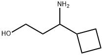 3-amino-3-cyclobutylpropan-1-ol 구조식 이미지