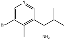 1-(5-BROMO-4-METHYL(3-PYRIDYL))-2-METHYLPROPYLAMINE Structure