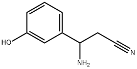 3-amino-3-(3-hydroxyphenyl)propanenitrile 구조식 이미지