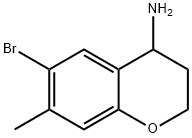 6-BROMO-7-METHYL-3,4-DIHYDRO-2H-1-BENZOPYRAN-4-AMINE  Structure