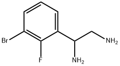 1-(3-BROMO-2-FLUOROPHENYL)ETHANE-1,2-DIAMINE Structure