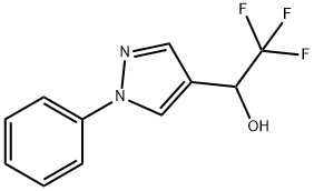 2,2,2-trifluoro-1-(1-phenyl-1H-pyrazol-4-yl)ethan-1-ol 구조식 이미지