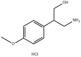 3-amino-2-(4-methoxyphenyl)propan-1-ol hydrochloride 구조식 이미지