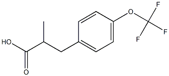 2-methyl-3-[4-(trifluoromethoxy)phenyl]propanoic acid 구조식 이미지