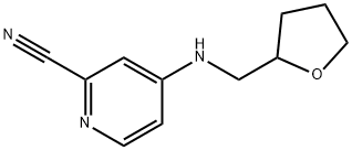 4-[(oxolan-2-ylmethyl)amino]pyridine-2-carbonitrile 구조식 이미지