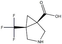 (1R,5S)-5-(trifluoromethyl)-3-azabicyclo[3.1.0]hexane-1-carboxylic acid Structure