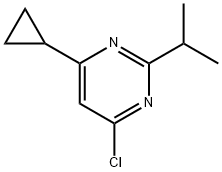 4-chloro-6-cyclopropyl-2-(propan-2-yl)pyrimidine Structure