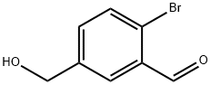 Benzaldehyde, 2-bromo-5-(hydroxymethyl)- Structure