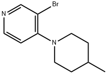 3-BROMO-4-(4-METHYLPIPERIDIN-1-YL)PYRIDINE Structure