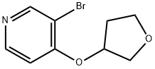 3-BROMO-4-(OXOLAN-3-YLOXY)PYRIDINE 구조식 이미지