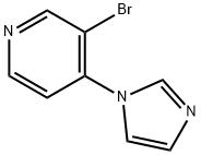 3-BROMO-4-(IMIDAZOL-1-YL)PYRIDINE 구조식 이미지