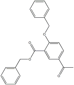 benzyl 5-acetyl-2-(benzyloxy)benzoate Structure