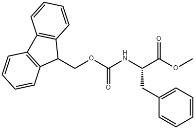 methyl (2S)-2-({[(9H-fluoren-9-yl)methoxy]carbonyl}amino)-3-phenylpropanoate 구조식 이미지