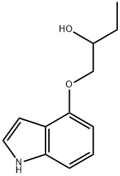 (R/S)-1-(4-Indolyloxy)-2-butanol 구조식 이미지