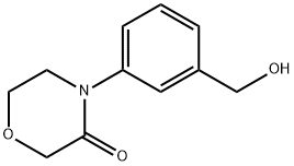 4-[3-(hydroxymethyl)phenyl]morpholin-3-one Structure