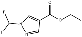 ethyl 1-(difluoromethyl)-1H-pyrazole-4-carboxylate 구조식 이미지