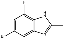1H-Benzimidazole, 5-bromo-7-fluoro-2-methyl- Structure
