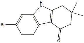 7-Bromo-2,3-dihydro-2,2-dimethyl-1H-carbazol-4(9H)-one Structure