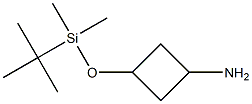 3-[(tert-butyldimethylsilyl)oxy]cyclobutan-1-amine Structure