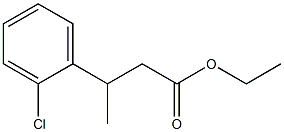 ETHYL 3-(2-CHLOROPHENYL)BUTANOATE Structure