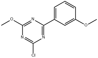 2-Chloro-4-(3-methoxyphenyl)-6-methoxy-1,3,5-triazine Structure