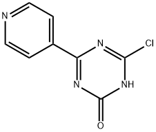 2-Chloro-4-(4-pyridyl)-6-hydroxy-1,3,5-triazine Structure