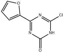 2-Chloro-4-(2-furyl)-6-hydroxy-1,3,5-triazine Structure