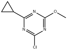 2-Chloro-4-cyclopropyl-6-methoxy-1,3,5-triazine 구조식 이미지