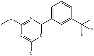 2-Chloro-4-(3-trifluoromethylphenyl)-6-methoxy-1,3,5-triazine Structure