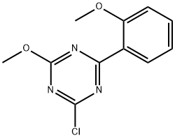 2-Chloro-4-(2-methoxyphenyl)-6-methoxy-1,3,5-triazine 구조식 이미지