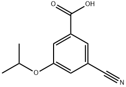 3-Cyano-5-isopropoxybenzoic acid 구조식 이미지