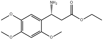 ETHYL (3R)-3-AMINO-3-(2,4,5-TRIMETHOXYPHENYL)PROPANOATE 구조식 이미지