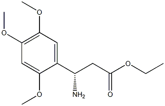 ETHYL (3S)-3-AMINO-3-(2,4,5-TRIMETHOXYPHENYL)PROPANOATE Structure