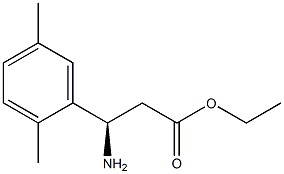 ETHYL (3R)-3-AMINO-3-(2,5-DIMETHYLPHENYL)PROPANOATE Structure