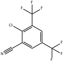 2-Chloro-3,5-bis(trifluoromethyl)benzonitrile 구조식 이미지