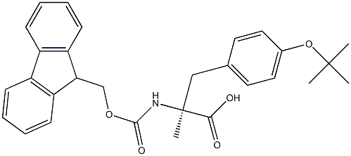 (2S)-3-[4-(tert-butoxy)phenyl]-2-({[(9H-fluoren-9-yl)methoxy]carbonyl}amino)-2-methylpropanoic acid Structure