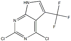 2,4-dichloro-5-(trifluoromethyl)-7H-pyrrolo[2,3-d]pyrimidine Structure