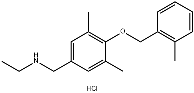 ({3,5-dimethyl-4-[(2-methylphenyl)methoxy]phenyl}methyl)(ethyl)amine hydrochloride 구조식 이미지