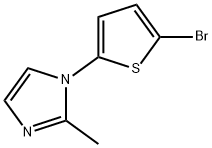 2-Bromo-5-(2-methylimidazol-1-yl)thiophene 구조식 이미지