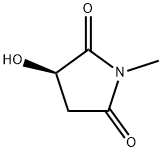 (R)-3-hydroxy-1-methyl-2,5-pyrrolidinedione 구조식 이미지