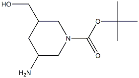 tert-butyl 3-amino-5-(hydroxymethyl)piperidine-1-carboxylate Structure