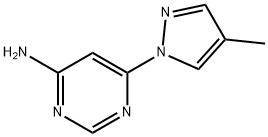 4-Amino-6-(4-methyl-1H-pyrazol-1-yl)pyrimidine 구조식 이미지