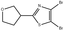 4,5-Dibromo-2-(3-tetrahydrofuranyl)thiazole Structure