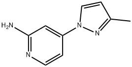 4-(3-METHYL-1H-PYRAZOL-1-YL)PYRIDIN-2-AMINE 구조식 이미지