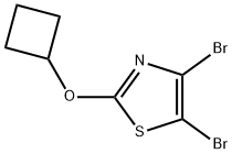 4,5-Dibromo-2-(cyclobutoxy)thiazole Structure